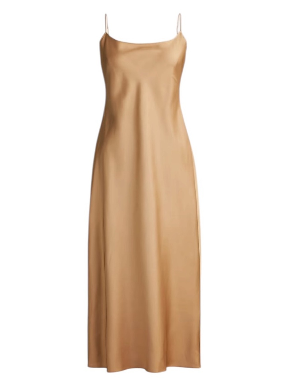 J. Crew Gwyneth Slip Dress in Luster Charmeuse Size 4 Tan 90s carolyn bessette